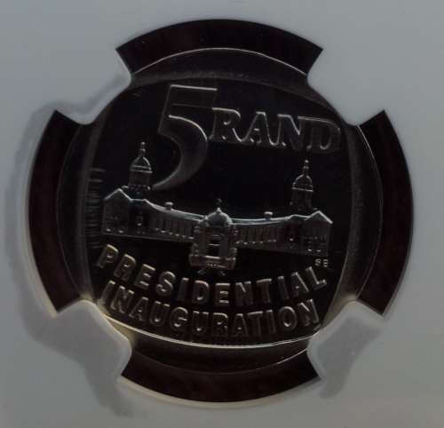 1994 South Africa 5R Presidential Inauguration PF 69 Cameo full steps