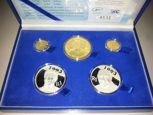 2007 PROTEA PROOF SET###FW de Klerk and NELSON MANDELA###