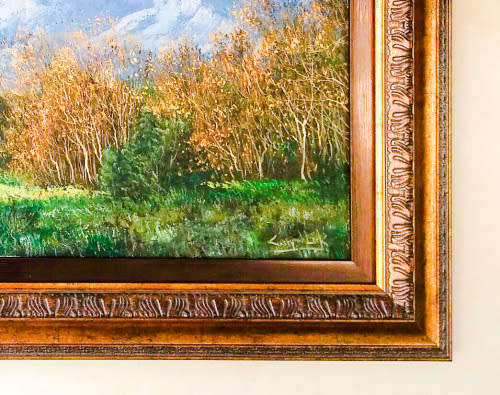 Casey van der Leek Beautiful Oil Painting Mountain Scene