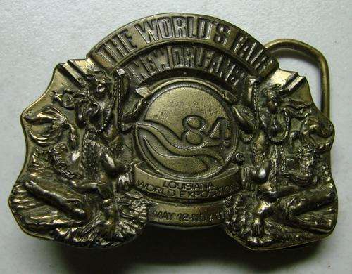 WORLDS FAIR BELT BUCKLE