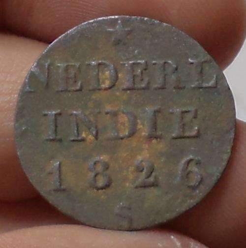 1826 VOC Antique Copper Duit Colonial Ancient US