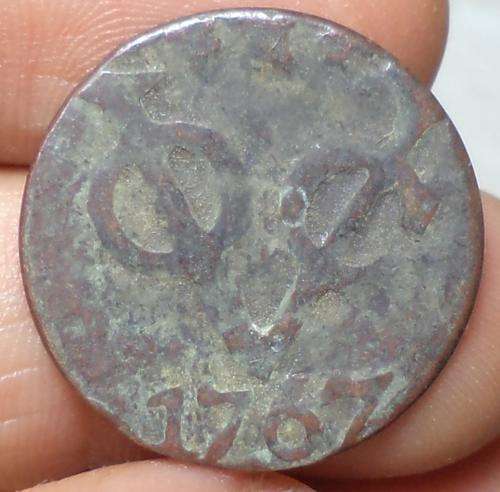 1767 VOC Antique Copper Duit Colonial Ancient US