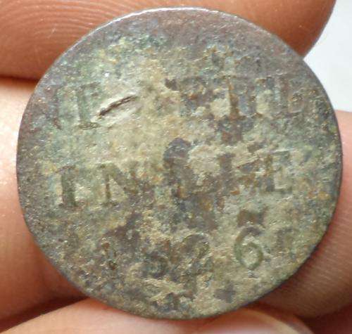 1826 VOC Antique Copper Duit Colonial Ancient US