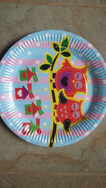 Owl paper plates - 10