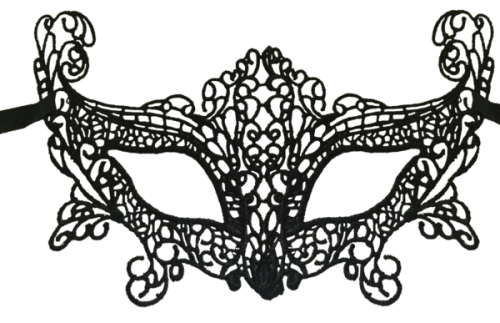 Fancy black lace mask - dress up was R25 now R13