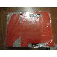 Coloured party boxes - 5 per pack - red