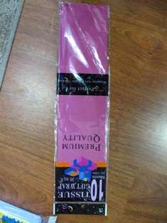 Tissue paper - 10 sheets per pack - sheets 20inx26inc - dark pink
