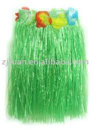 Hawaiian skirt for girls- green