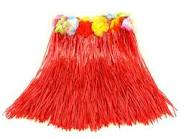 Hawaiian skirt for girls - red