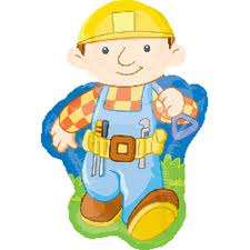 84x56cm Bob the builder kids party Supershape Foil Balloon xl