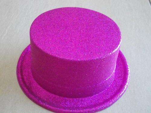 Dress up glitter hat pink