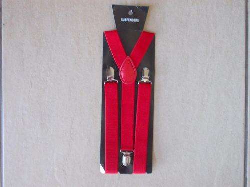 Dress up red suspenders