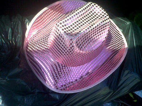 Pink girl cowboy hat