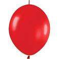 Link-a-loon red balloons - purple and yellow - special request
