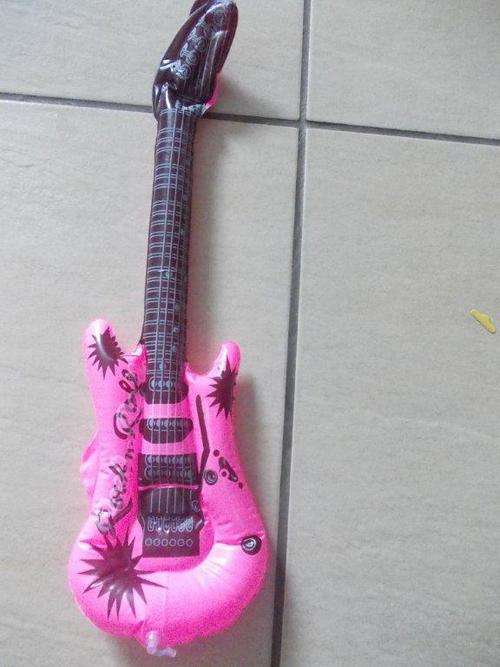 Inflatable guitar great for rock and roll party