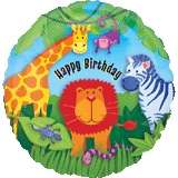 45cm wild jungle animals kids party Foil Balloon