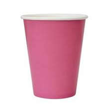 Pink paper cups (10)