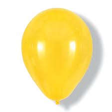Helium quality balloon 10 in pack yellow