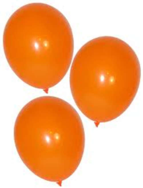 Helium quality balloon 10 in pack orange