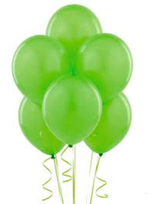 Helium quality balloon 10 in pack green