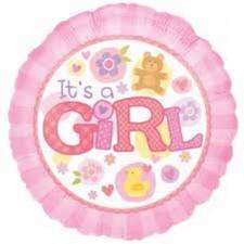 45cm It's a girl babyshower party Foil Balloon xl
