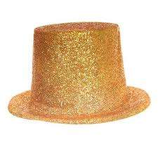 Dress up glitter hat gold