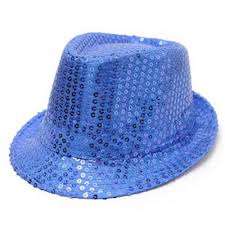 Dress up sequins hat blue