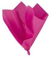 Tissue paper - 10 sheets per pack - sheets 20inx26in - cerise pink