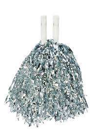 2 pack Foil Pom Poms, perfect for chear leaders or school concerts