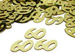 60th Birthday confetti