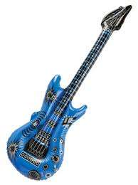 Inflatable guitar great for rock and roll party , 90cm long 26cm wide
