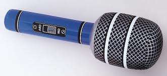 Inflatable microphon great for rock and roll party , 30cm