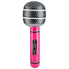 Inflatable microphon great for rock and roll party , 30cm