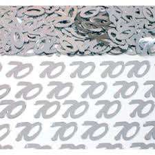 70th Birthday confetti