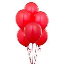 Helium quality balloon 10 in pack red