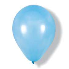 Helium quality balloon 10 in pack light blue