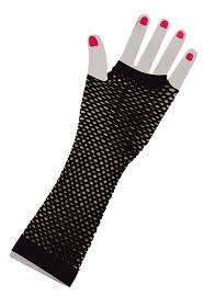fishnet gloves