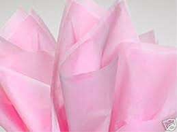 Tissue paper - 10 sheets per pack - sheets 20inx26in - light pink