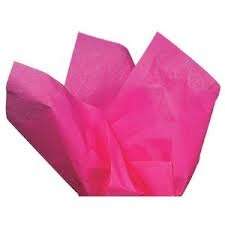 Tissue paper - 10 sheets per pack - sheets 20inx26in - dark pink