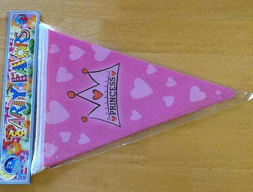 Princess kids party banner