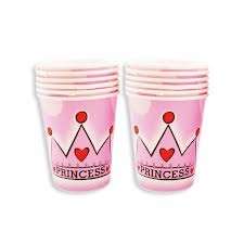 Princess kids party paper cups / glasses (10)