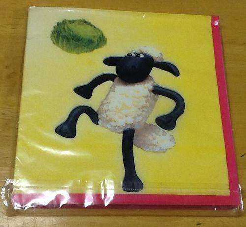 Shaun the sheep party paper serviettes (20 in pack)