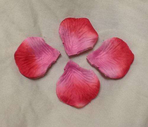 wedding pink rose material petals
