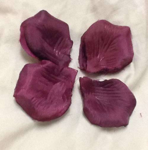 120 wedding plum maroon rose material petals