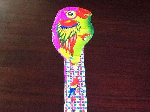 Hawaiian tropical bird balloon -  77cm - blows up with straw