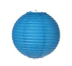 Lantern with expander color ball  - blue +-40cm