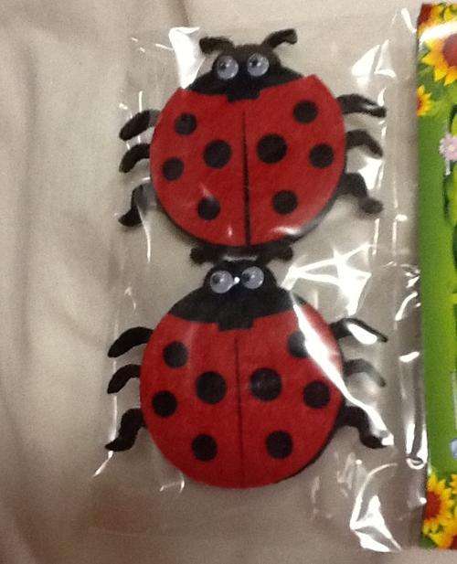Ladybug foam decor 2 - 5cm head to tail
