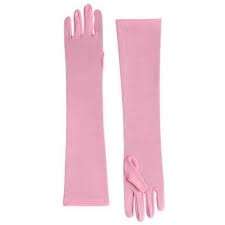 Long Pink Gloves - dress up