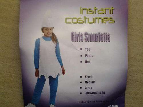 smurfs Smurfette costume outfit suit / outfit , 5-7years