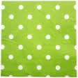 Polka dot party paper serviettes (20 in pack) - lime green